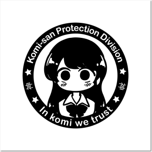 komi-san protection division Posters and Art